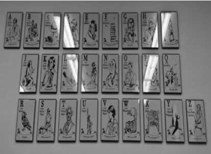 Abby Brown created a set of prints based off of her favorite books. (Northern Review photo/ Ashlee McDonnell)